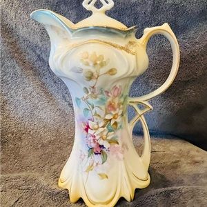 RS CHOCOLATE POT Pastel Floral Gold Design